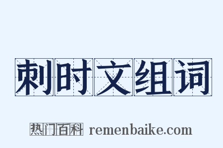 刺时文组词是什么意思的图片